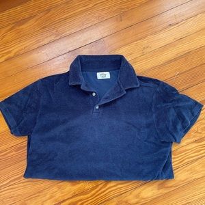 Marine layer terry cloth polo